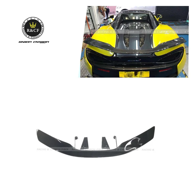Fits For McLaren 570S 540C 570GT Rear Spoiler NOVTEC Style Carbon Fiber
