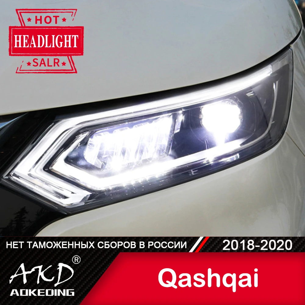 For Car Nissan Qashqai 2018-2020 Head Lamp Car Accessory Fog Lights Day  Running Light Drl H7 Led Bi Xenon Bulb Dualis Headlights - Car Light  Assembly - AliExpress