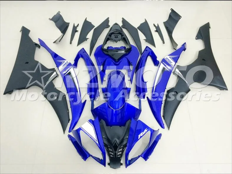 4 подарки набор впрыскивателей Мотоцикл Обтекатели Fit для YAMAHA YZF-R6-600 2008- 08-16 обтекатель КУЗОВ комплект цвет синий, черный; Большие размеры 34–43 хорошее - Цвет: blue black