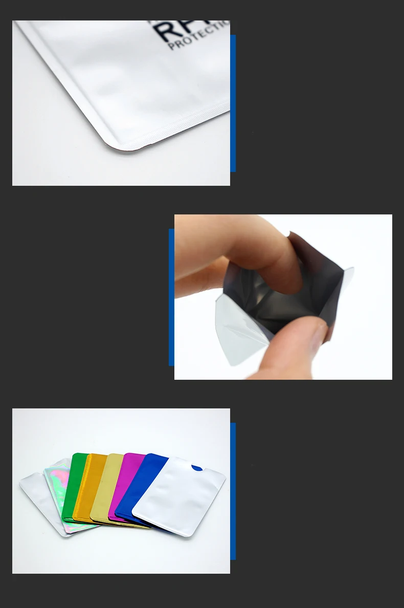10PCS Brand New High Quality Anti Rfid Shielding Card Reader Lock Bank Card Sleeve Protection ID NFC Aluminum Credit Card Sleeve