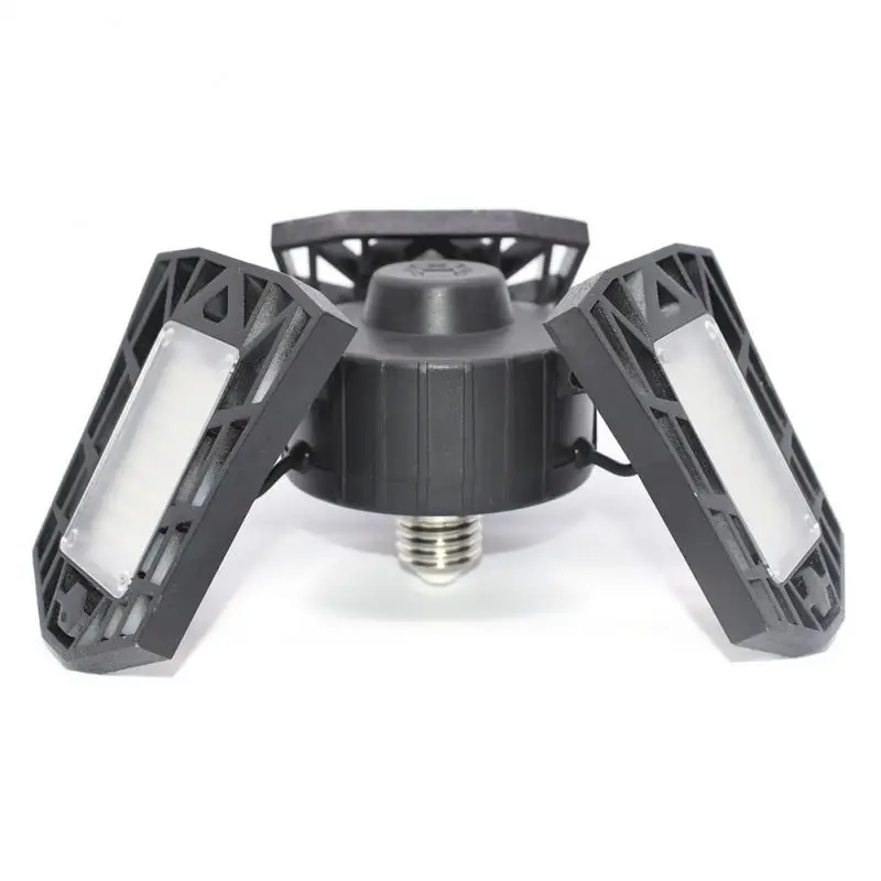 Deformable Lamp LED Garage Shop Work Lights Home Ceiling Fixture Waterproof Industrial Lighting 60W 6000LM for Warehouse