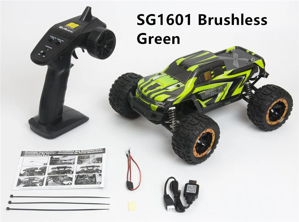 24-0091-04 1/16 масштаб 4WD RC модель автомобиля с дистанционным управлением RC390 щеточный мотор 2435 бесщеточный высокоскоростной гоночный внедорожный большой игрушечный автомобиль грузовик - Цвет: 24-0091-04
