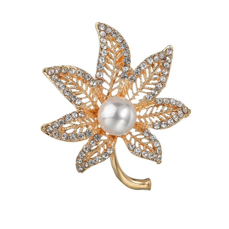 Yobest Fashion Flower Crystal Brooches For Women Dress Scarf Brooch Pins Jewelry Fine Accessories