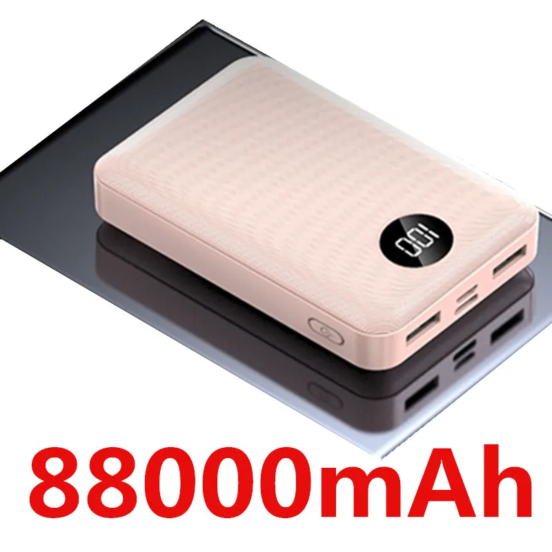 type c power bank Power Bank 88000mAh Two-way Super Fast Charge Portable Power Bank External Auxiliary Battery Charger for Mobile Phone mobile power bank Power Bank