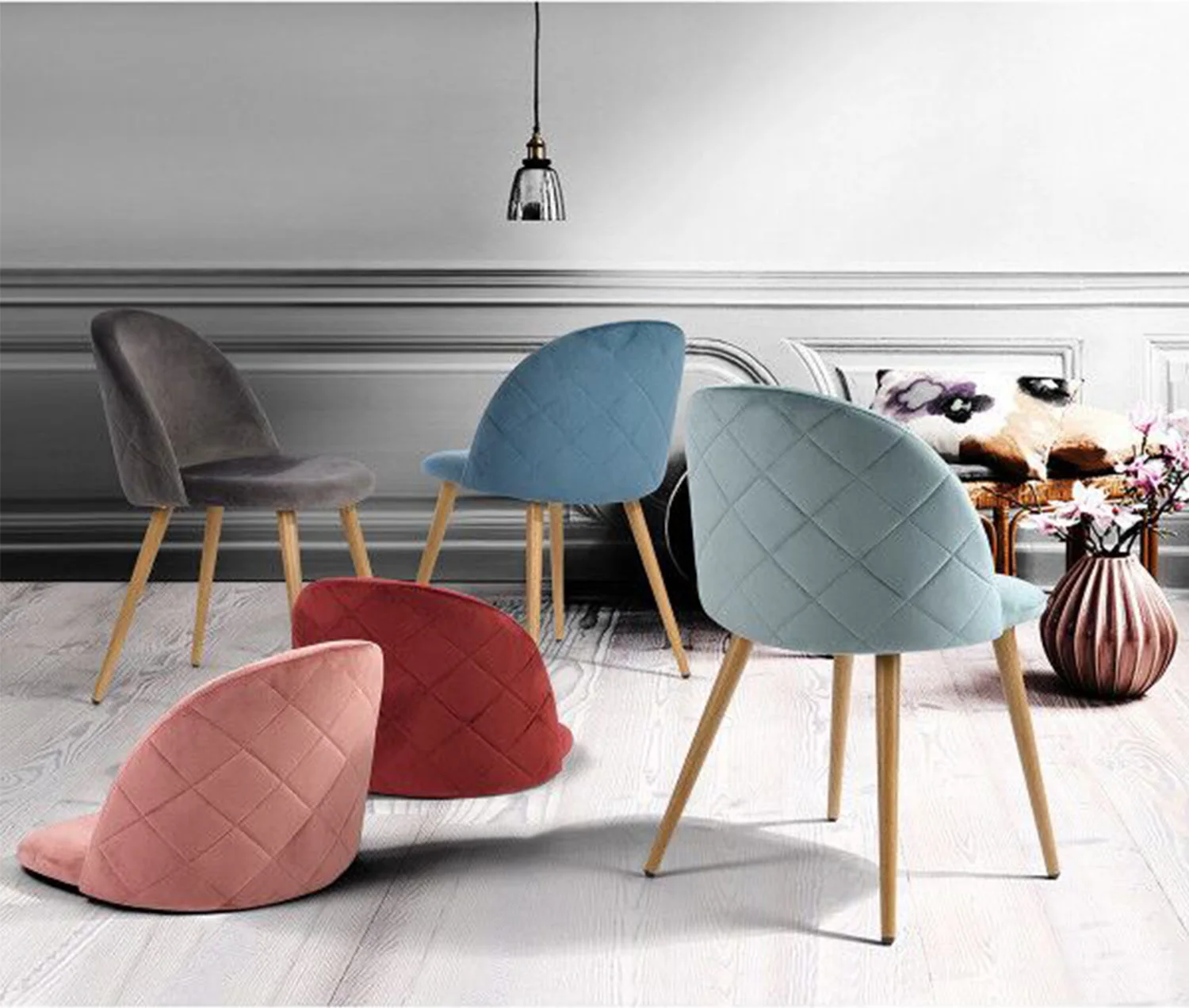 WOLTU Set di 4 sedia per sala da pranzo sedie da cucina eleganti moderne 3  Color