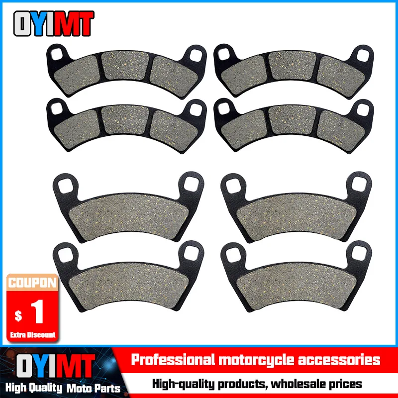 Motorcycle Front And Rear Brake Pads For Polaris Rzr Xp 4 Turbo 2016