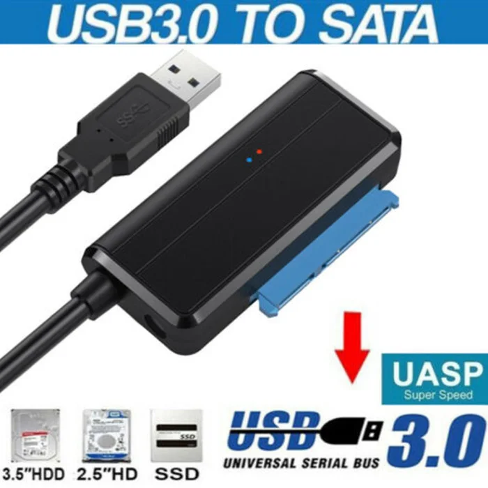 SATA к USB кабель 3,0 2,5/3,5 дюймов HDD SSD жесткий диск конвертер портативный линейный адаптер OUJ99