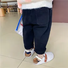 Left Prince/ г. Осенне-зимние новые стильные ковбойские брюки с дырками в Корейском стиле для мужчин и женщин