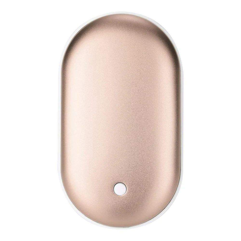 Оранжевый 5200mAh 5V Cute USB Rechargeable LED Handheld Travel Electric Heater Practical Mini Long Life Pocket Heater Hand Warming - Цвет: Оранжевый
