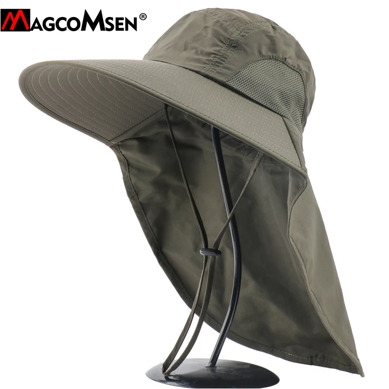 work hat with neck flap