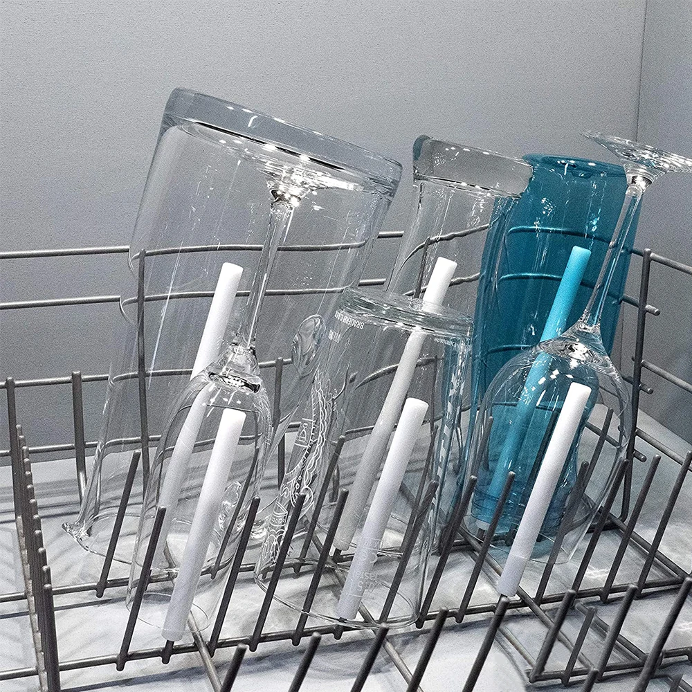 6pcs Spiked-Glasses Glass Holder Dishwasher Alleskonner Universal Attachment Holder Dish Rack Glass Glasses