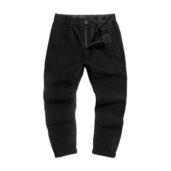 

Baggy Pants Cotton Stretch Casual Pants Men Korean Fashion Handsome Black Pants Cargo Pants Trouser Sweatpants Men Winter NN50CK