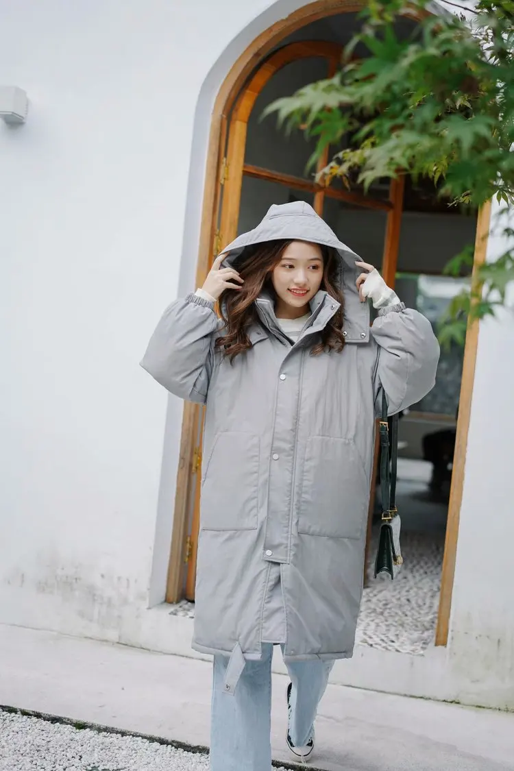 

Winter New Style Loose-Fit Mid-length Thick Cotton-padded Clothes Korean-style Versatile Students down Coat Cotton-padded Jacket