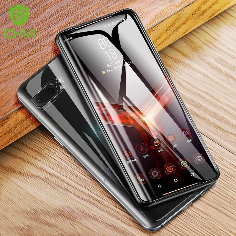 CHYI 3D изогнутая пленка для Asus ROG Phone 2, защитная пленка для экрана 6,59 дюймов, полное покрытие, нано Гидрогелевая пленка с инструментами, не закаленное стекло