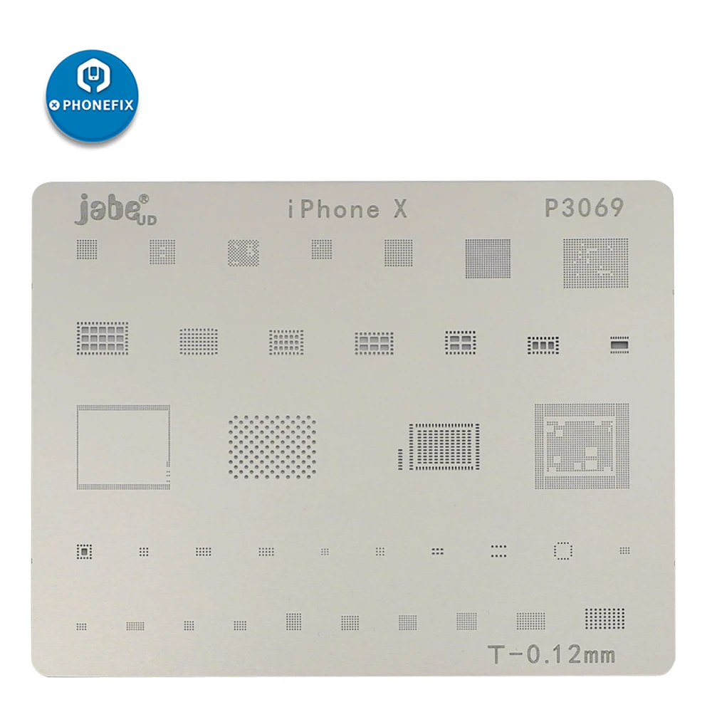 PHONEFIX 15 шт. телефон процессор NAND Flash BGA трафареты для iPhone 5 5S SE 6 6P 6S 6SP 7P 8 8P X XS XSMAX XR завод Оловянная пластина