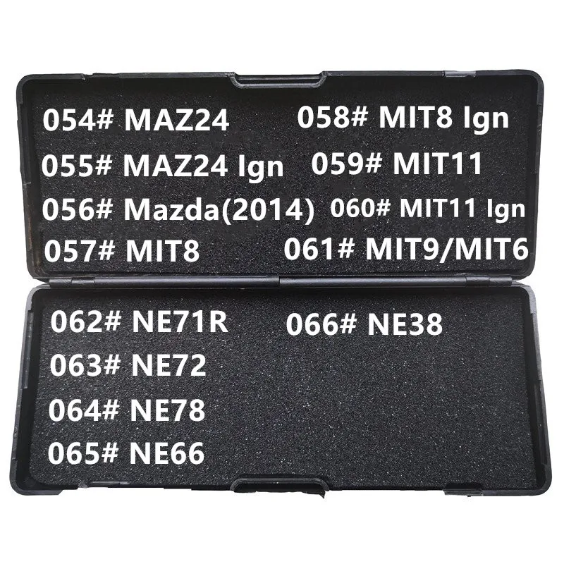 No black retail box 054-066# MAZ24 MAZDA2014 MIT8 MIT11 MIT9 MIT6 NE71R NE72 NE78 NE66 ME38 Ign LiShi 2 in 1 Locksmith Tools | Автомобили