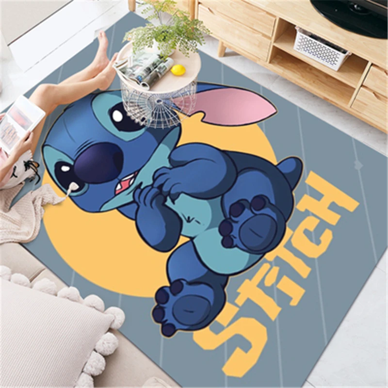 Disney Mickey Minnie Mouse Kids Playmat Washable Rug Mat for Boys Girls Living Room Modern Printing Geometric Floor Carpet