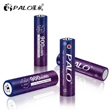 Bateria de lítio recarregável do íon de 3a li da bateria 900mwh 1.5v aaa do li-íon da tensão constante original 1.5v de palo para brinquedos mp4