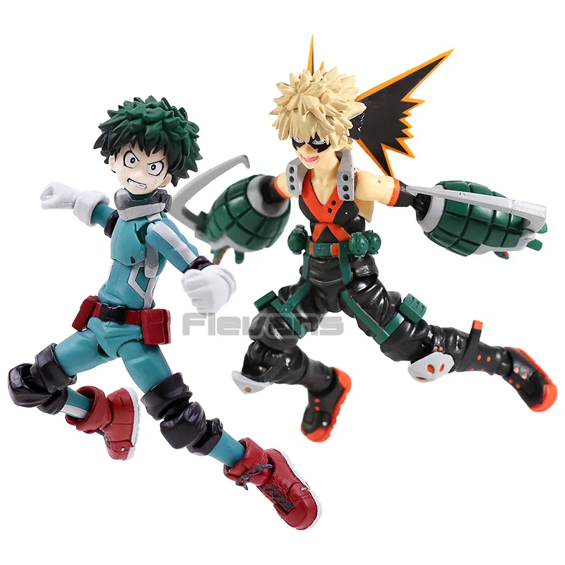 Моя геройская академия Figma Katsuki Bakugo 443 Midoriya Izuku 323 экшн-фигурка из ПВХ Коллекционная