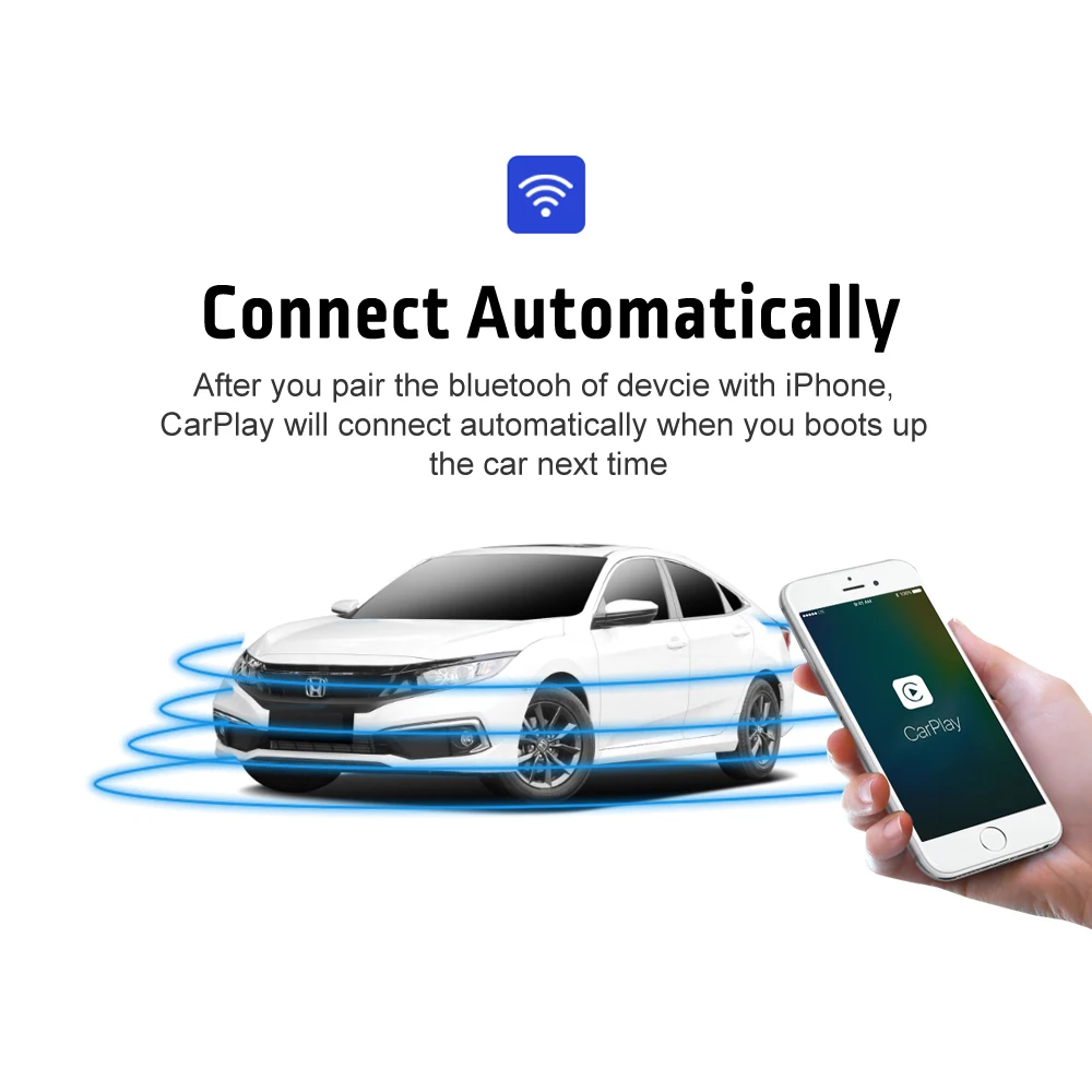 Carlinkit CarPlay2air беспроводной адаптер CarPlay для Honda низкая конфигурация OEM проводной