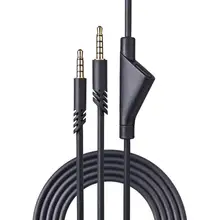 2 0M Replacement Stereo Aux Audio Cable Extension Cord Mute Function For Astro A10 A30 A40 A40TR A50 Gaming Headsets Headphones