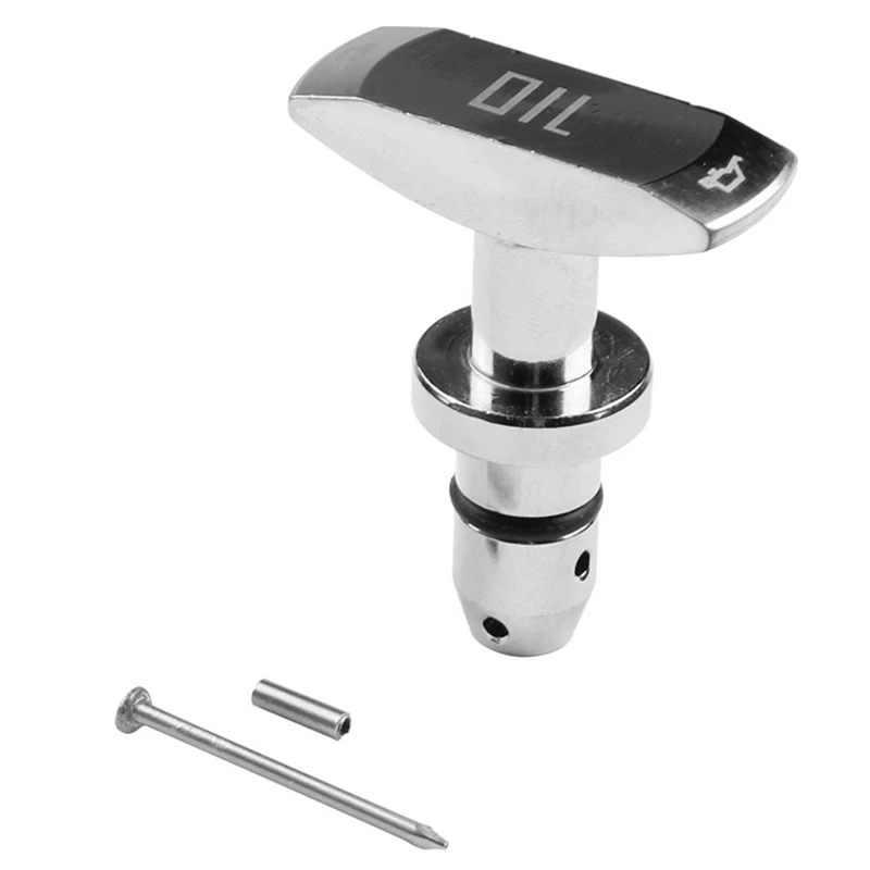 

New Silver Billet Oil Dipstick Pull Handle Fit for Ford Mustang Gt V8 Gt500