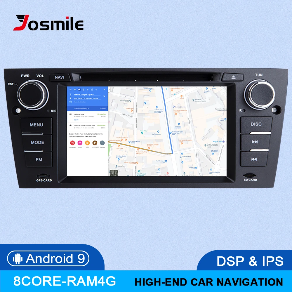 

Android 9.0 4+64GB IPS DSP 8 Core 1 Din Car Radio DVD Player For BMW E90/E91/E92/E93 Multimedia Navigation Stereo OBD2 Carplay