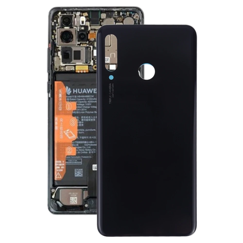 Черный Замена задней крышки батареи для huawei P30 Lite(24MP) Запасные части телефона - Цвет: Черный
