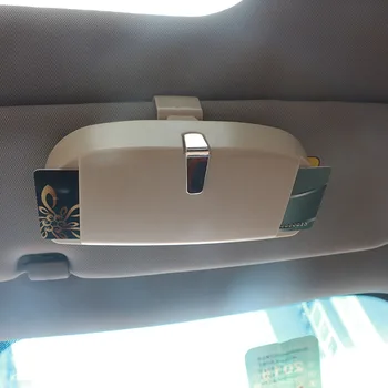 

Alijunda Car Sun Visor Sunglasses Glasses Cases Multifunctional Clip Ticket Card Clamp Accessories for Tiguan Passat