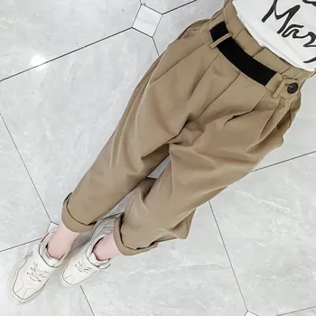 

Baby casual pants 2018 autumn new big children's children's high waist fashion Korean version of the tide wild pants...