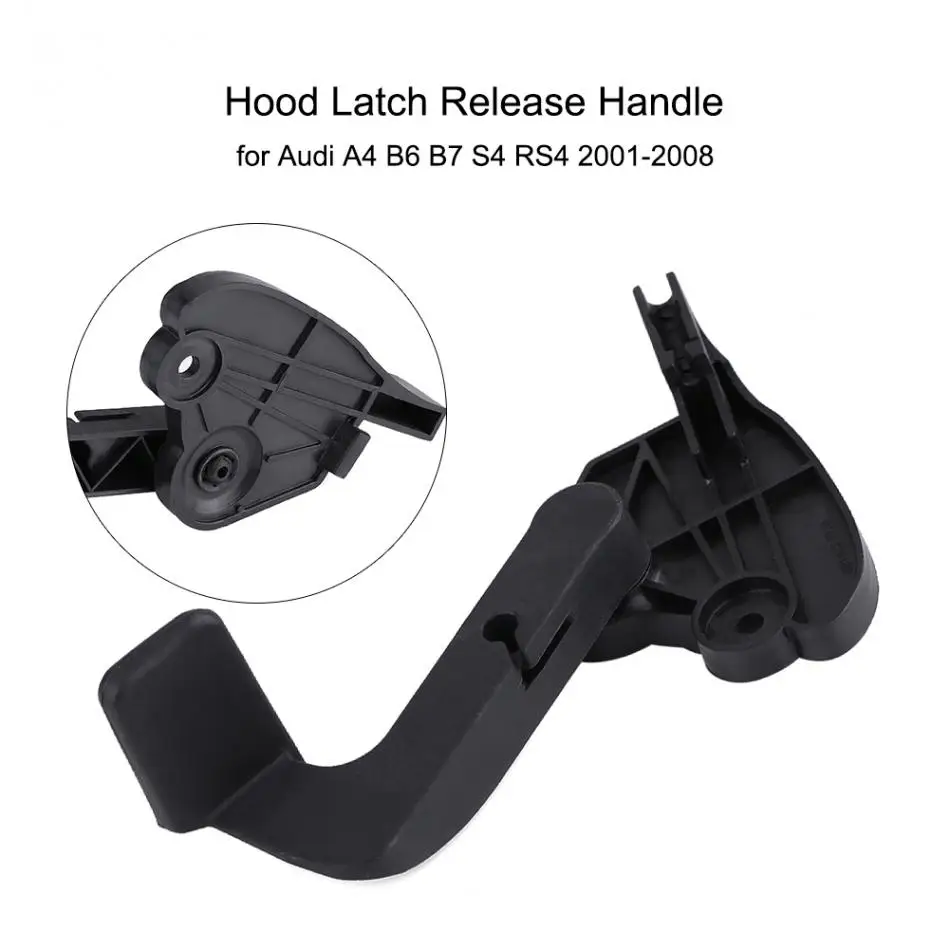 Hood Latch Release Lever Handle Opener For 01-08 Audi A4 B6/B7 8E1823533BM PP Hood Latch Release Lever Handle Opener For 01-08 Audi A4 B6/B7 8E1823533BM PP