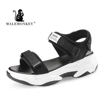 

MALE MONKEY 023086 Ladies Open-toed Sport Sandals 2020 Fashion Sandals Outdoor Platform Shoes Women Beach Summer Sandals White