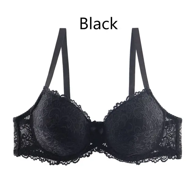 PariFairy Floral Lace Cover Cotton Lined Bra Sexy Bh Push Up Underwear