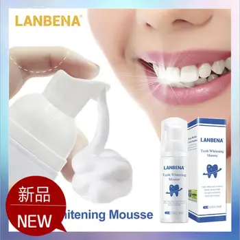 

60ML Teeth Whitening Mousse Tooth Whitening Cleaning White Teeth Oral Hygiene Toothpaste Bleaching Remove Stains Dental Tool