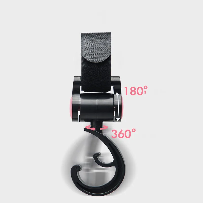 2pcs/ Baby Hanger Baby Bag Stroller Hooks Pram Rotate 360 Degree Cart Hook Accessories AXP003