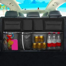 Universal Large Capacity Car Trunk Organizer Adjustable Multi Hanging Pocket Backseat Oxford Storage Bags