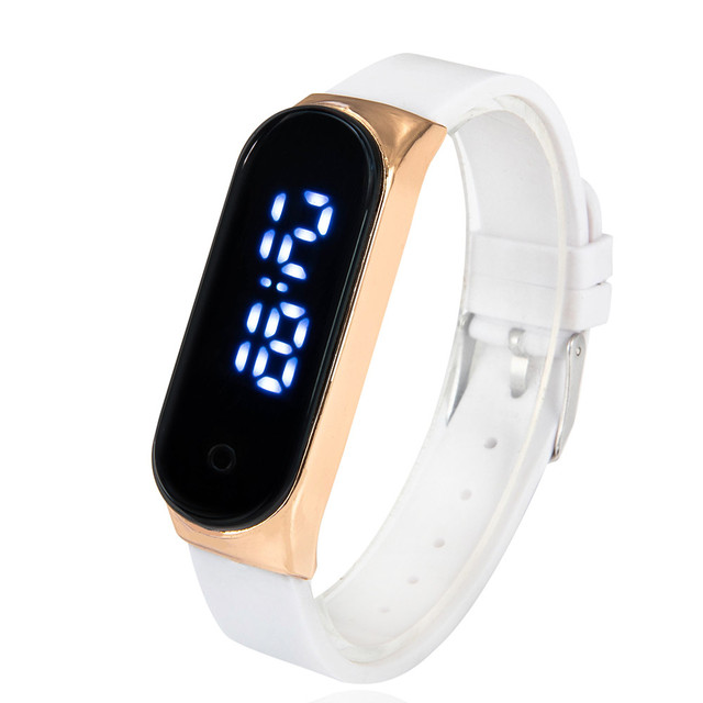 For Women Stylish Luxury Lady Watches Digital Watch For Girls Silicone Strap Sport Fashion Gift Montre Femme