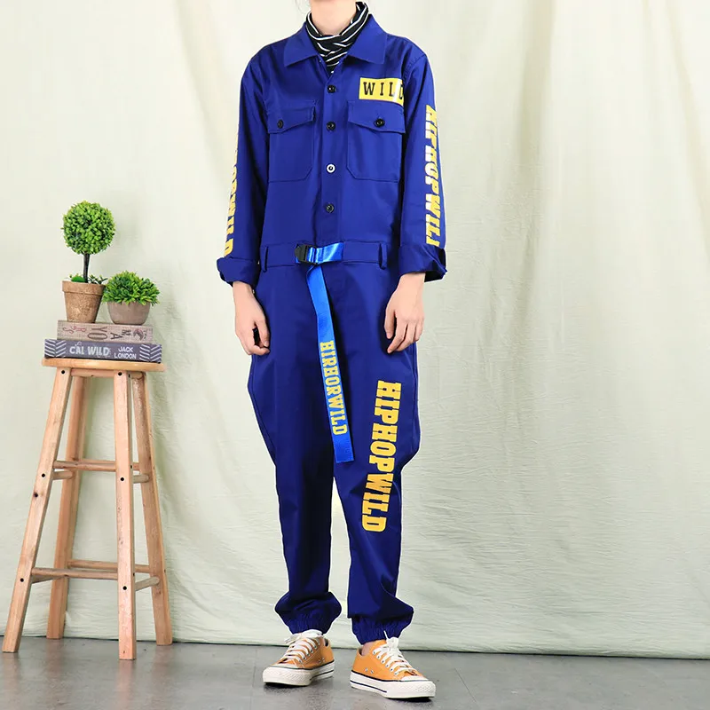 MORUANCLE Мужская Мода в стиле «хип-хоп» джинсовые Комбинезон Марка NEW fashion Hi Street в стиле панк джинсовые комбинезоны спецодежды брюки карго штаны с подтяжками для мужчин
