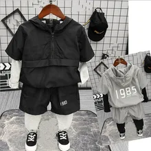 Комплекты для малышей комплект одежды для малышей Трикотажный жилет+ рубашка в клетку+ Джинсы Комплекты из 3 предметов комплекты для маленьких детей хлопковый комплект одежды для маленьких мальчиков