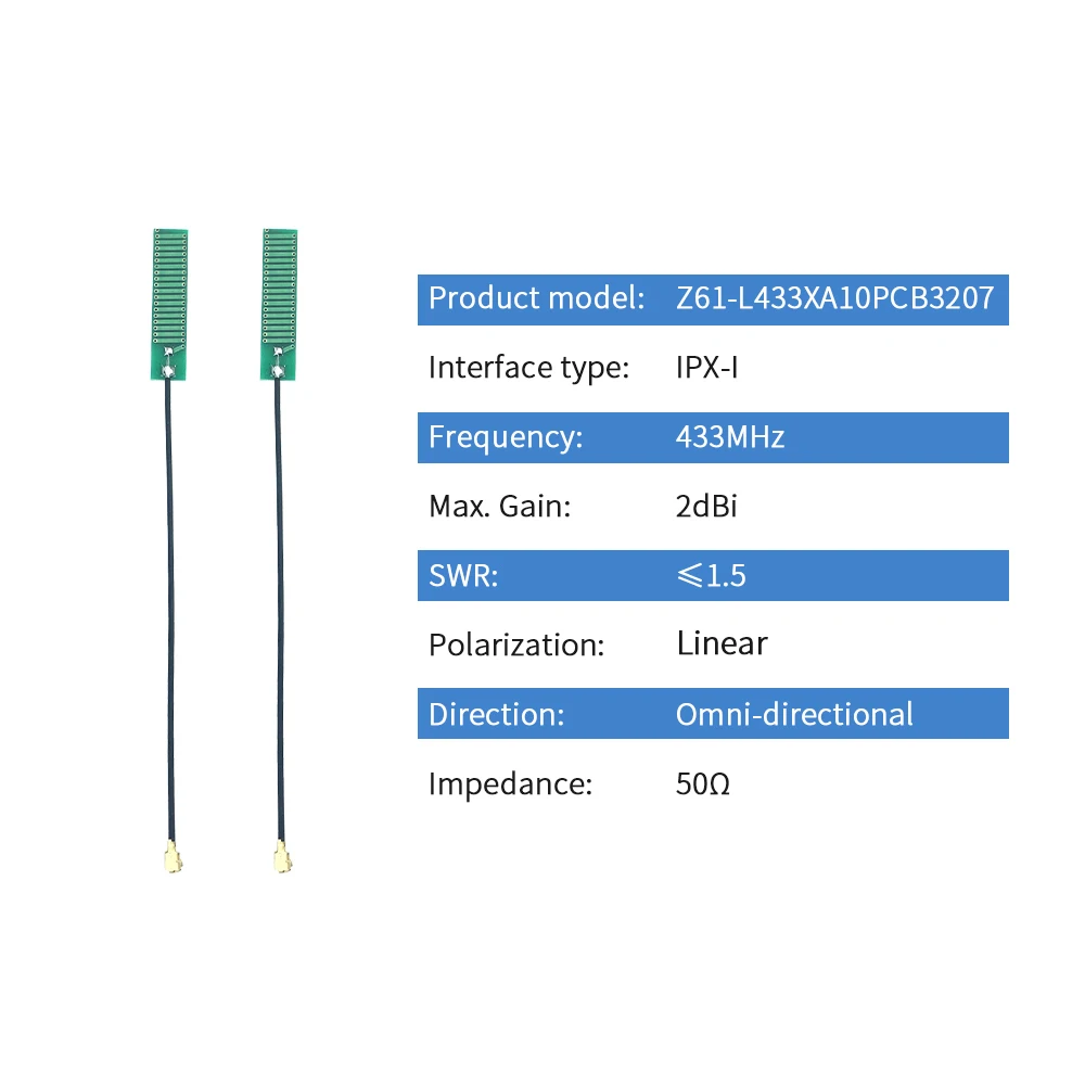 433MHz Internal Antenna PCB Omni 433M Antenna IPX IPEX LoRa Wireless Module Antena DTU Aerial with 1 433MHz Internal Antenna PCB Omni 433M Antenna IPX IPEX LoRa Wireless Module Antena DTU Aerial with 2