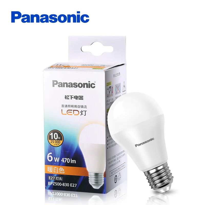 Светодиодная лампочка Panasonic E27 E14 6 Вт 9 11 светодиодная 220 В переменного тока 230 240 в