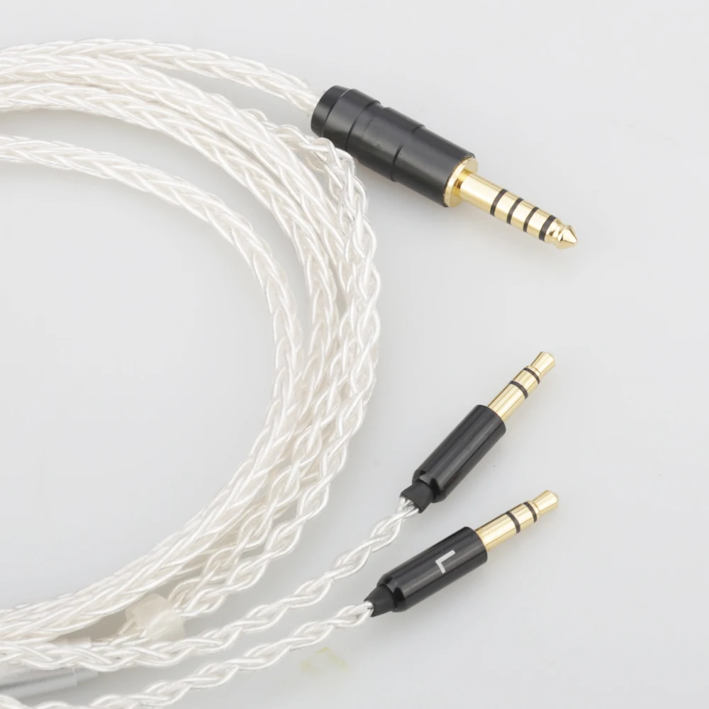 Audiocrast HIFI 8 Cores 7N OCC Silver Plated OCC Balanced Headphone upgrade cord cable For Hifiman SUNDARA he400i he400s HE560