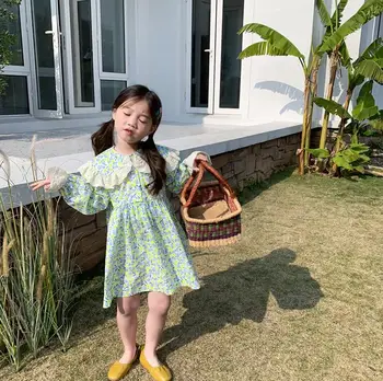 

2020 New Girls Printed Dress Fashion Cotton Spring Girls Dresses 2-7 Years PO67