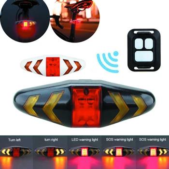 

Durable waterproof bicycle turn signal wireless remote control mountain bike tail light flashing headlight