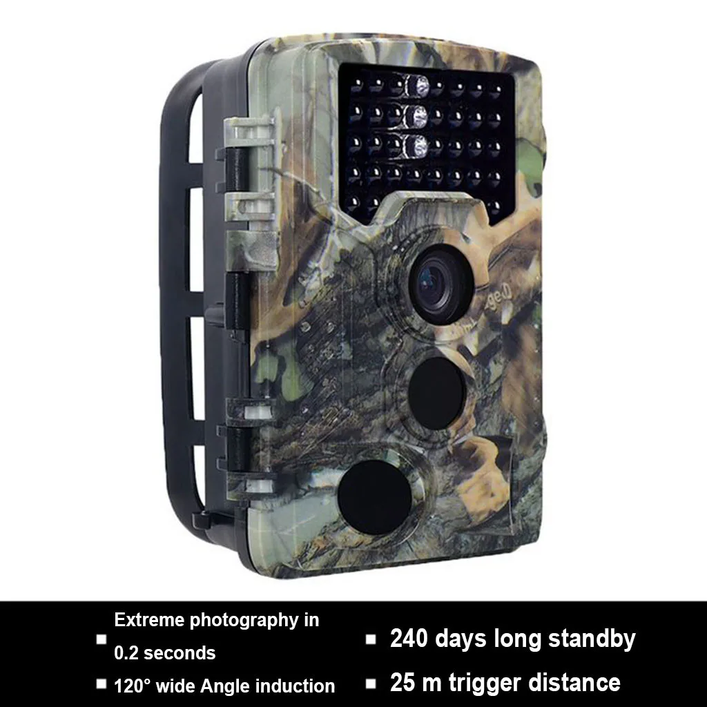 Trail camera 1080P HD широкоугольная охотничья камера IP66 Водонепроницаемая камера для наблюдения за дикой природой камера ночного видения фото ловушки для животных camara z0813