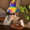 Creative cartoon funny poop hat soft and comfortable cute expression fashion shape Christmas gift Soft toy for girls room decor