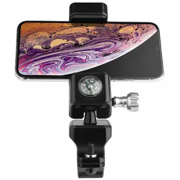 

Vertical Bike Motorcycle MTB Handlebar Mount Cell Phone Holder GPS With LED Light Compass R20