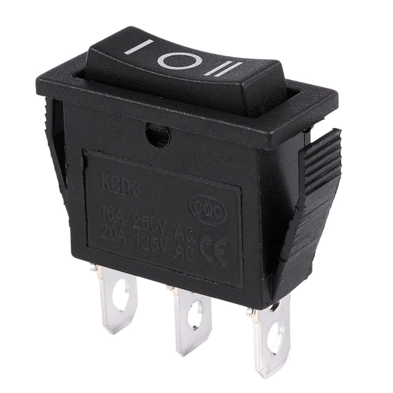 AC15A/250V 20A/125V 3 контактный SPDT ВКЛ ВЫКЛ на позиции оснастки кулисный