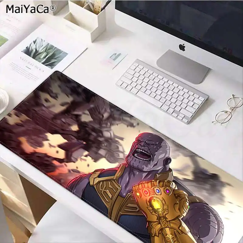 MaiYaCa резиновый коврик для мыши с принтом танос, прочный Настольный коврик для мыши, резиновый компьютерный игровой коврик для мыши