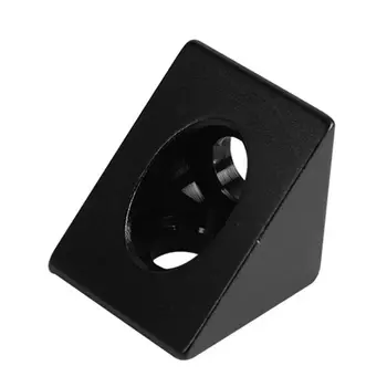 

Black Delta Triangular Aluminum Block Angle Corner Connector Blast Oxidation for 3D Printer Parts Accessories